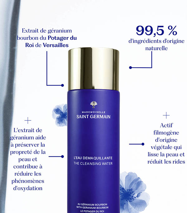 Eau démaquillante 120 ml Mademoiselle Saint-Germain