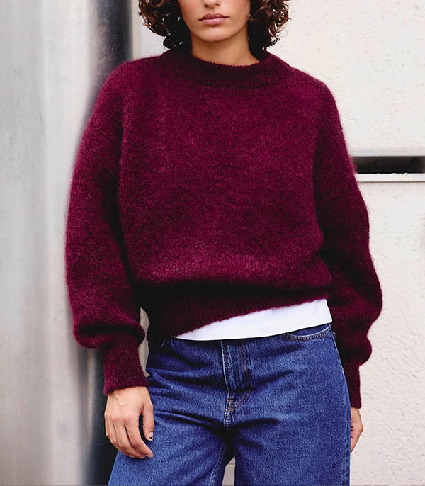 Pull Mohair Jane Aubergine Surprise Paris