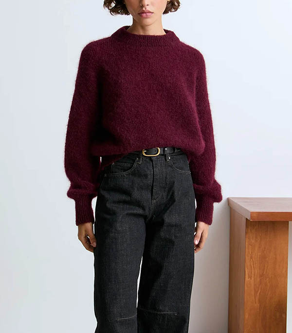 Pull Mohair Jane Aubergine Surprise Paris