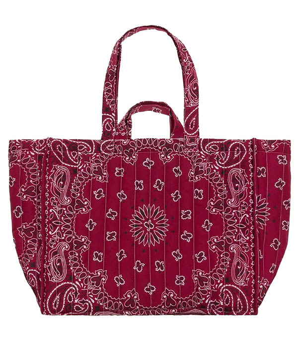 Maxi Cabas Matelassé Bandanas Happy Face Call it by your name