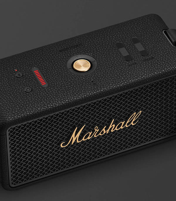 Enceinte Portable Middleton II Black and Brass Marshall