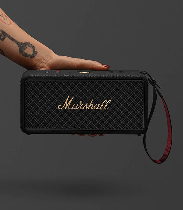 Enceinte Portable Middleton II Black and Brass Marshall