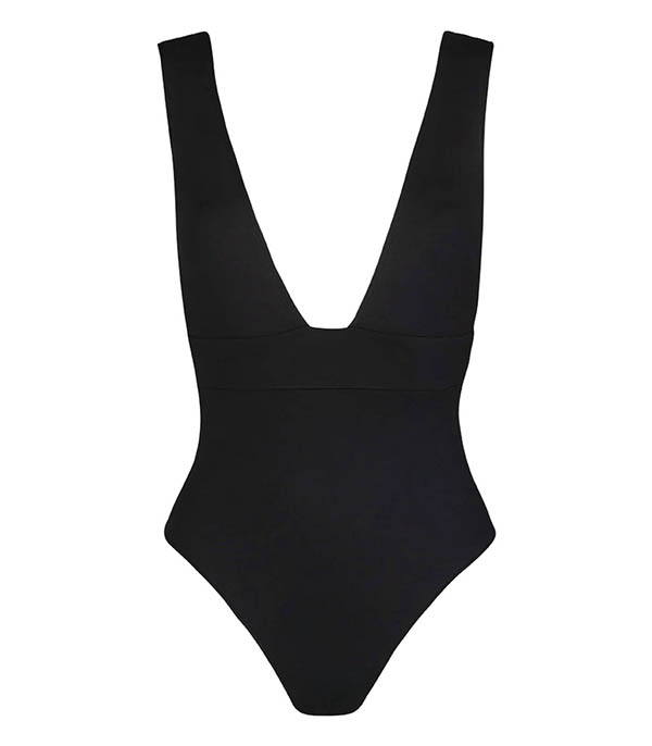 Maillot de bain 1 pièce Le Plongeant Noir Anja