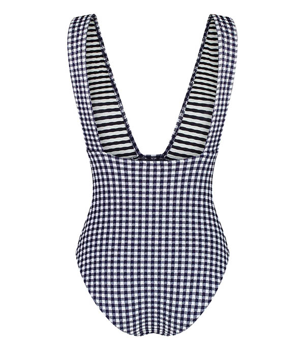 Maillot de bain 1 pièce Le Plongeant Vichy Marine Anja
