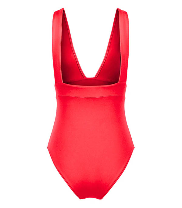 Maillot de bain 1 pièce Le Plongeant Rouge  Anja