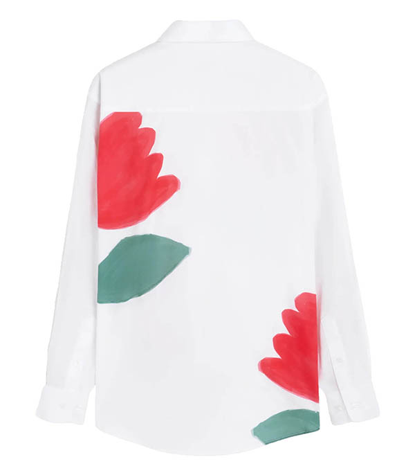 Chemise manches longues Fleurs Vrai