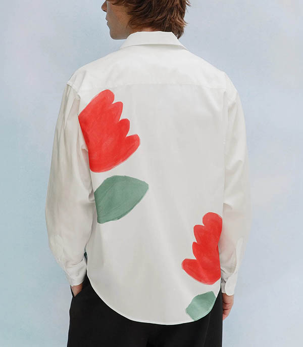 Chemise manches longues Fleurs Vrai