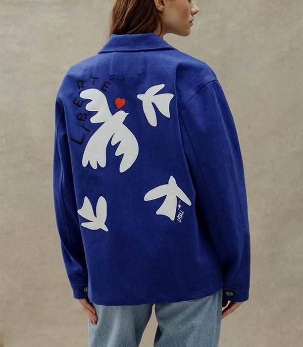 Veste Liberté Bleu Outremer Vrai