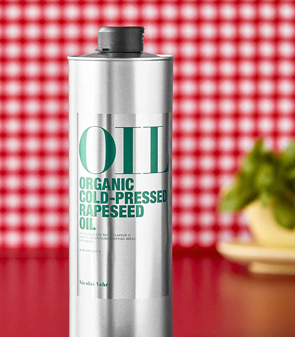 Huile de colza vierge bio pressée à froid, 1L Nicolas Vahé