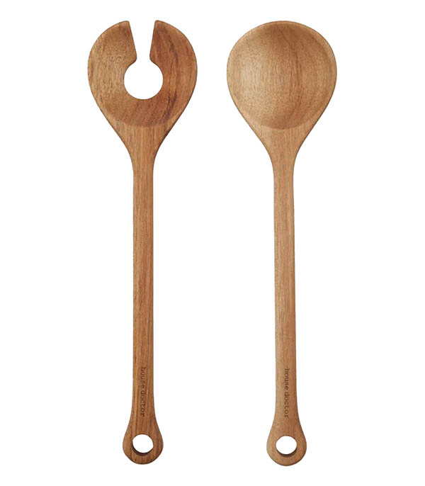 Couverts à salade en bois d'acacia House Doctor