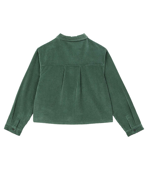 Surchemise Velours Vert Arsène et les Pipelettes