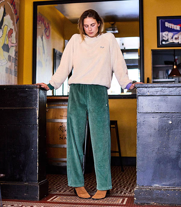 Pantalon Velours Vert Arsène et les Pipelettes