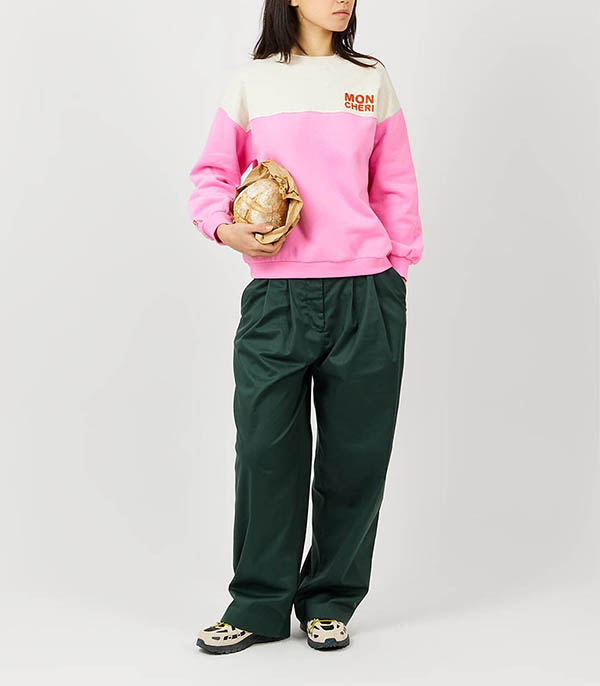 Sweat-shirt Molleton Bicolore Bubble Gum Arsène et les Pipelettes