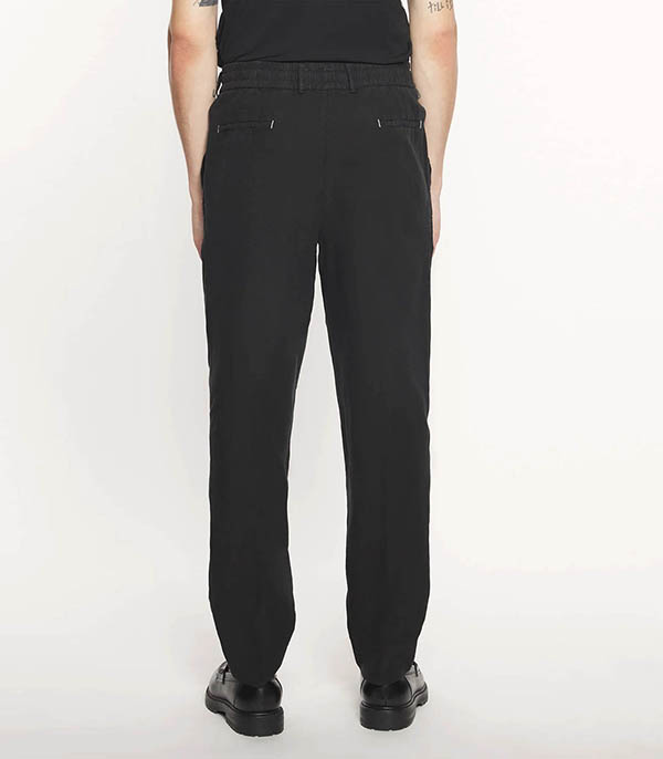 Pantalon homme en lin AD187 Black ACE DENIM