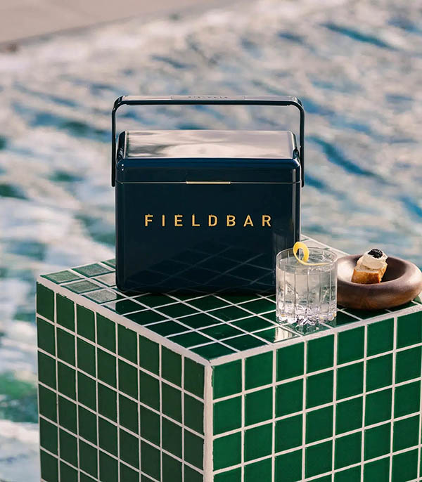 Glacière Mini Bar Sea Boat Blue Fieldbar