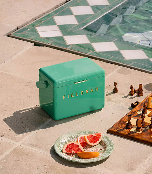 Glacière Mini Bar Parisian Green Fieldbar
