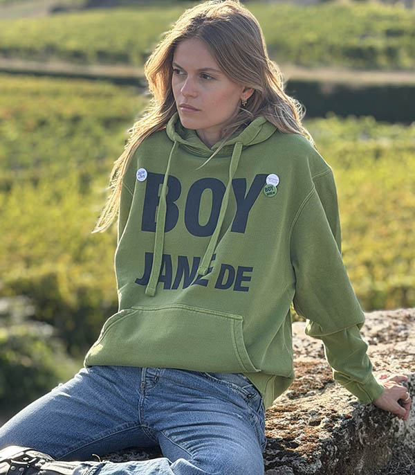 Hoodie Jagger Boy Jane De Aloe/Navy Newtone