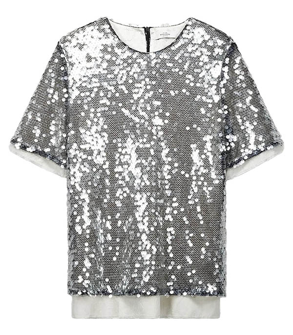 Top Martial Silver Midnight Glitter Roseanna