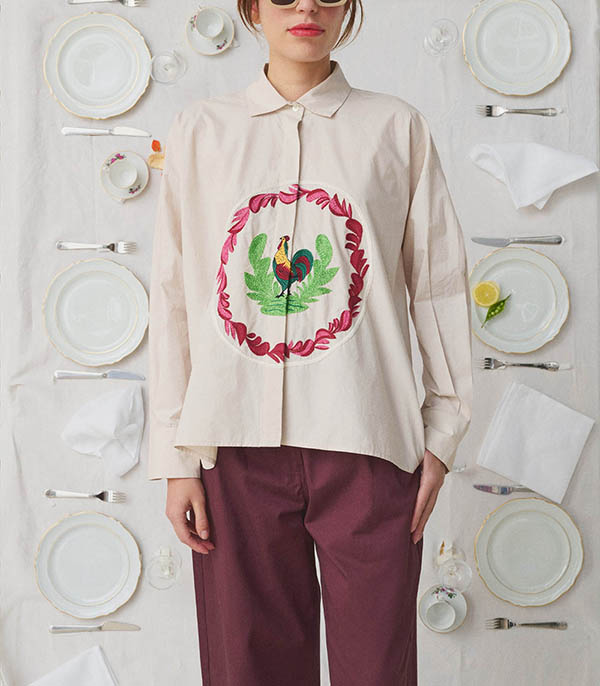 Chemise Brodée Greta La Table Mii