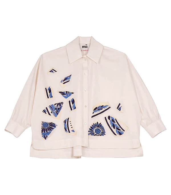 Chemise Emmanuella Assiette Cassée Off White Mii