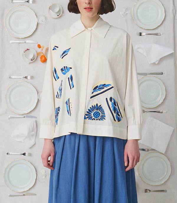 Chemise Emmanuella Assiette Cassée Off White Mii