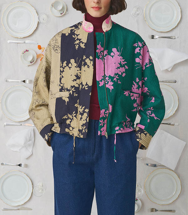 Veste Liv La Vaisselle Patchwork Multicolore Mii