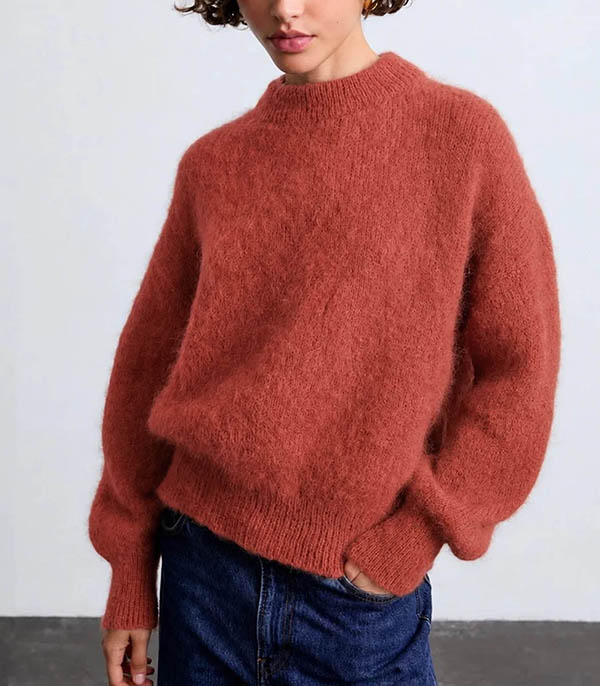 Pull Mohair Jane Brick Surprise Paris