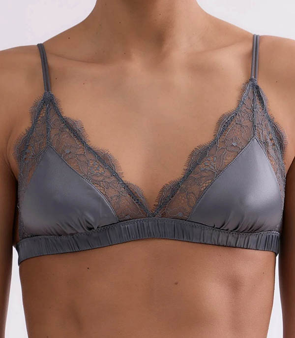 Soutien-gorge triangle Love Lace Anthracite Grey Love Stories