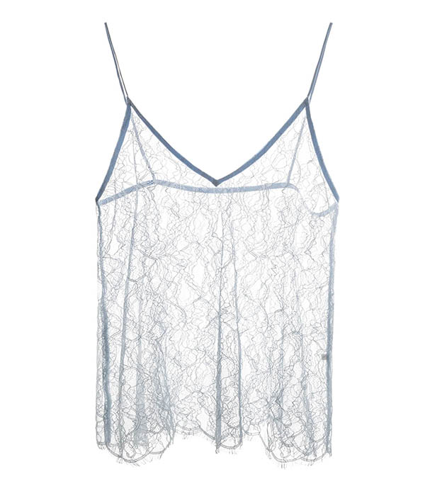 Caraco dentelle Eve Light Blue Love Stories