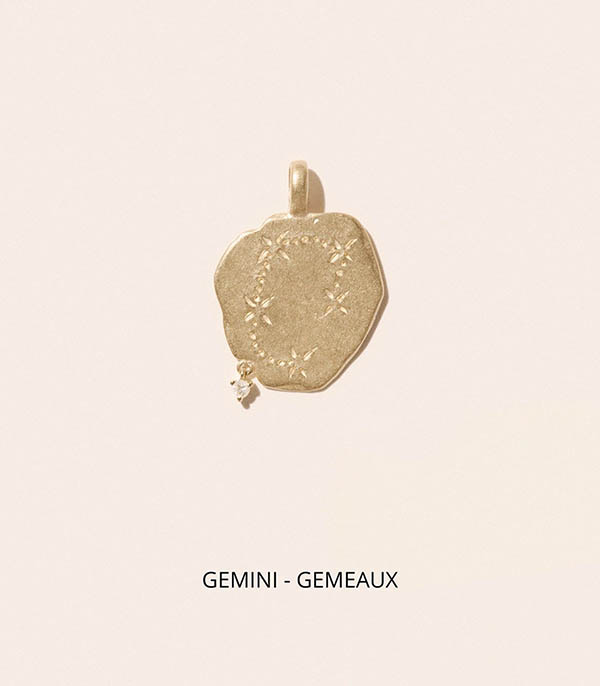 Pendentif Constellation Gémeaux Pascale Monvoisin
