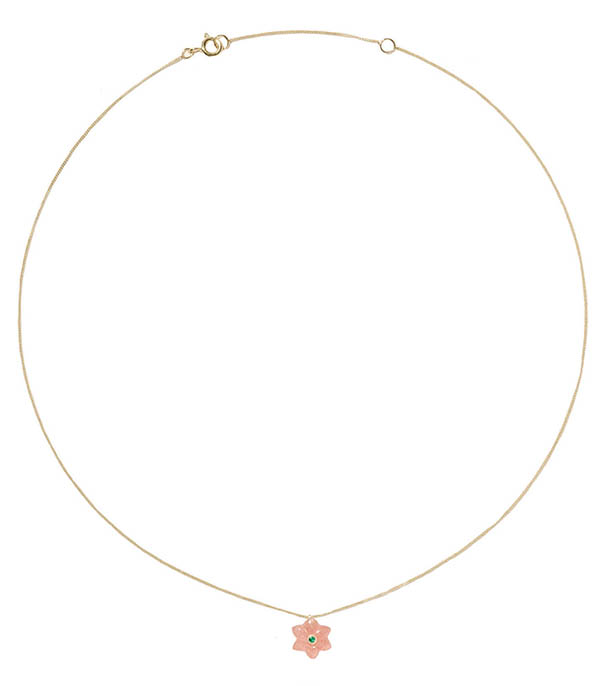Collier Ida Strawberry Quartz Pascale Monvoisin