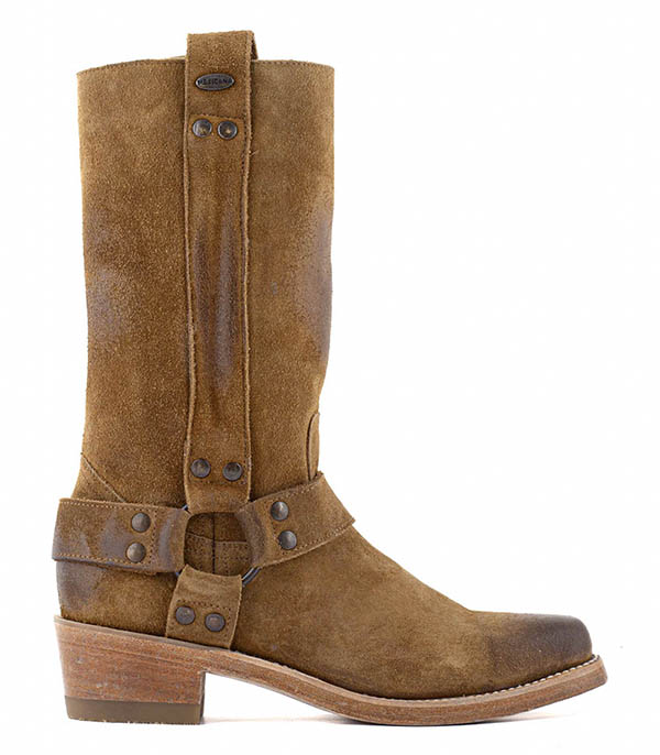 Bottes motardes Candela Bentley Golden Brown  Mexicana