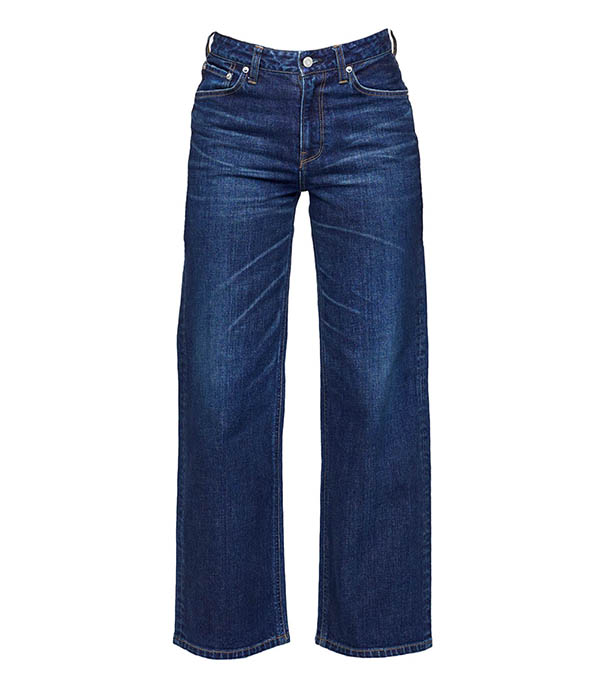 Jean Straight Mid Rise Idabel Dark Blue Moussy Vintage