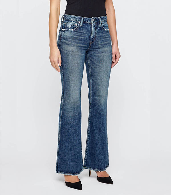Jean 70s Flare Lismore Dark Blue Moussy Vintage
