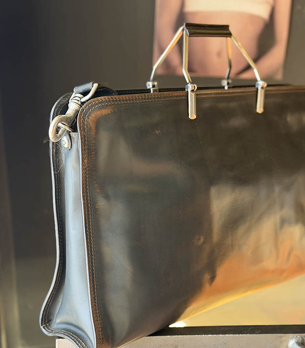 Sac Shopping Giuditta L en cuir gris Campomaggi