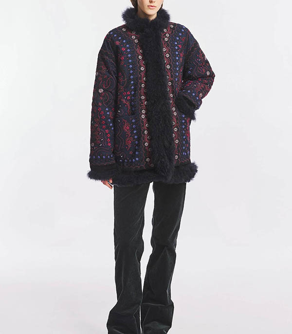 Veste Ivan Navy Antik Batik