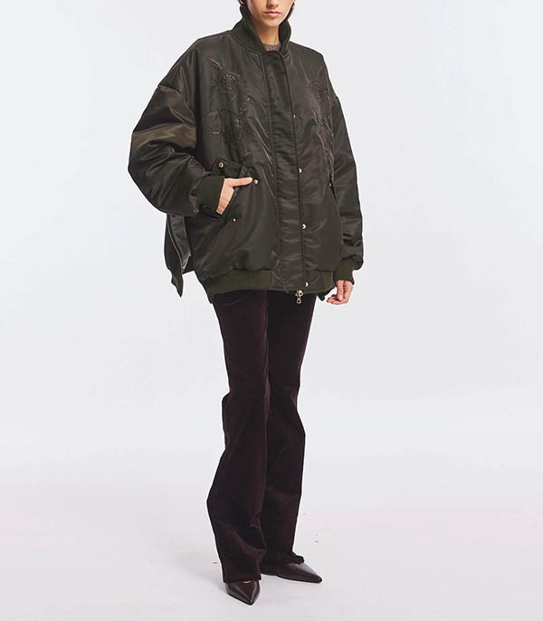 Bomber Kilmer Kaki Antik Batik