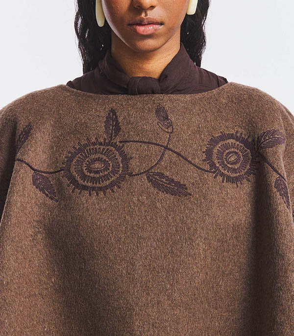Poncho Willow Brown Antik Batik