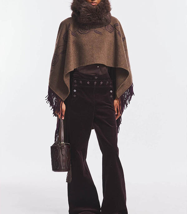 Poncho Willow Brown Antik Batik
