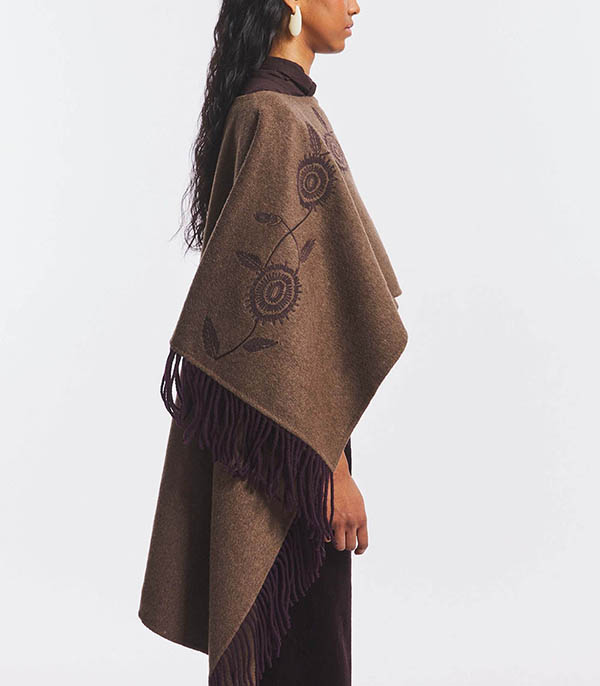 Poncho Willow Brown Antik Batik