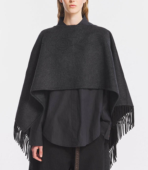 Poncho Willow Grey Antik Batik - Taille Taille unique