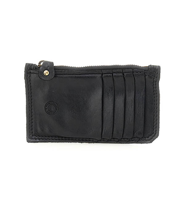 Porte-cartes Parigi en cuir Black Campomaggi