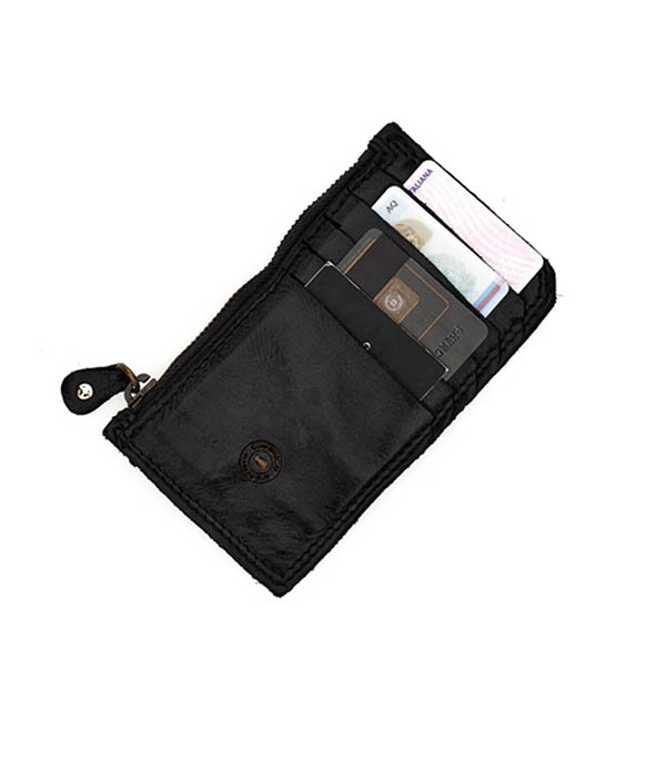 Porte-cartes Parigi en cuir Black Campomaggi