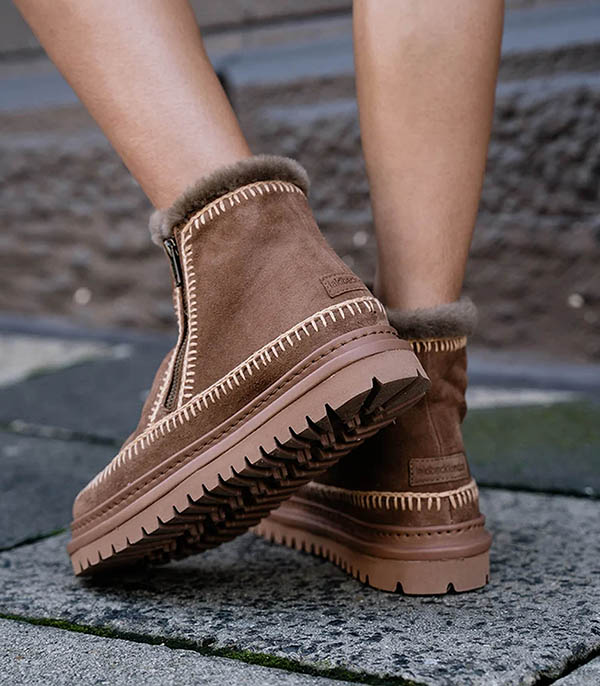 Boots Setsu 4.0 Crochet Camel Suede Beige laidback london