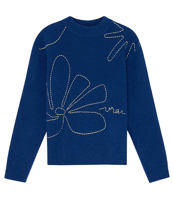 Pull Croquis Bleu Vrai