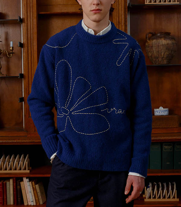 Pull Croquis Bleu Vrai