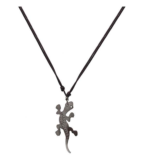 Collier Salamandre Argent Gas Bijoux