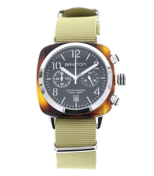 Montre Clubmaster Chrono - Vert/Ecaille Briston