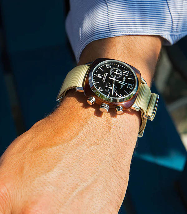 Montre Clubmaster Classic Chrono Tortoise - Vert/Black Briston