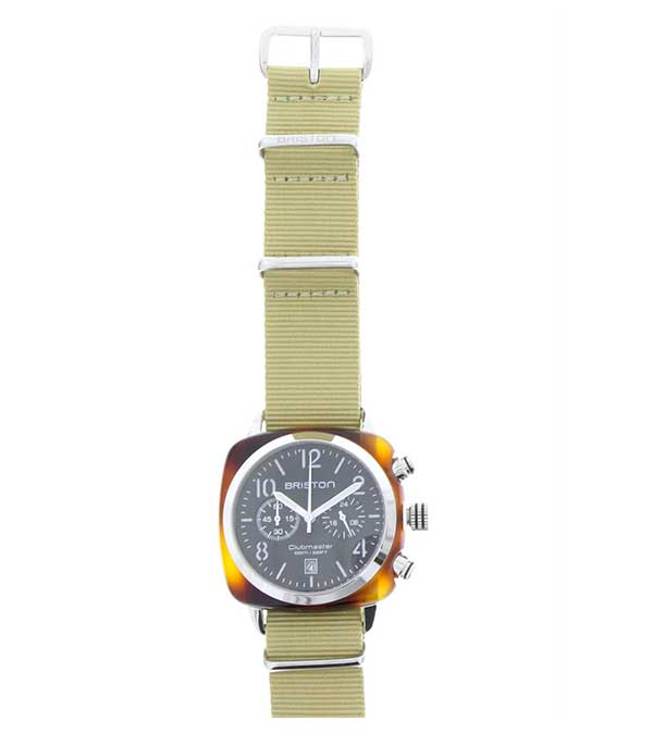 Montre Clubmaster Classic Chrono Tortoise - Vert/Black Briston